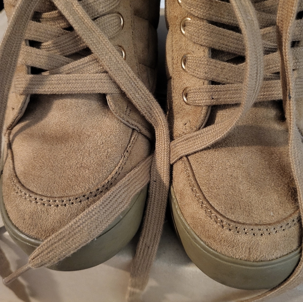 Tan Suede Ankle Boot Sneakers